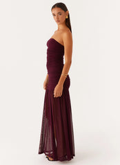 Robe longue Savaya - Mûre