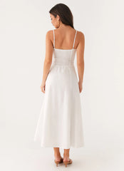 Robe midi Noosa - Blanc