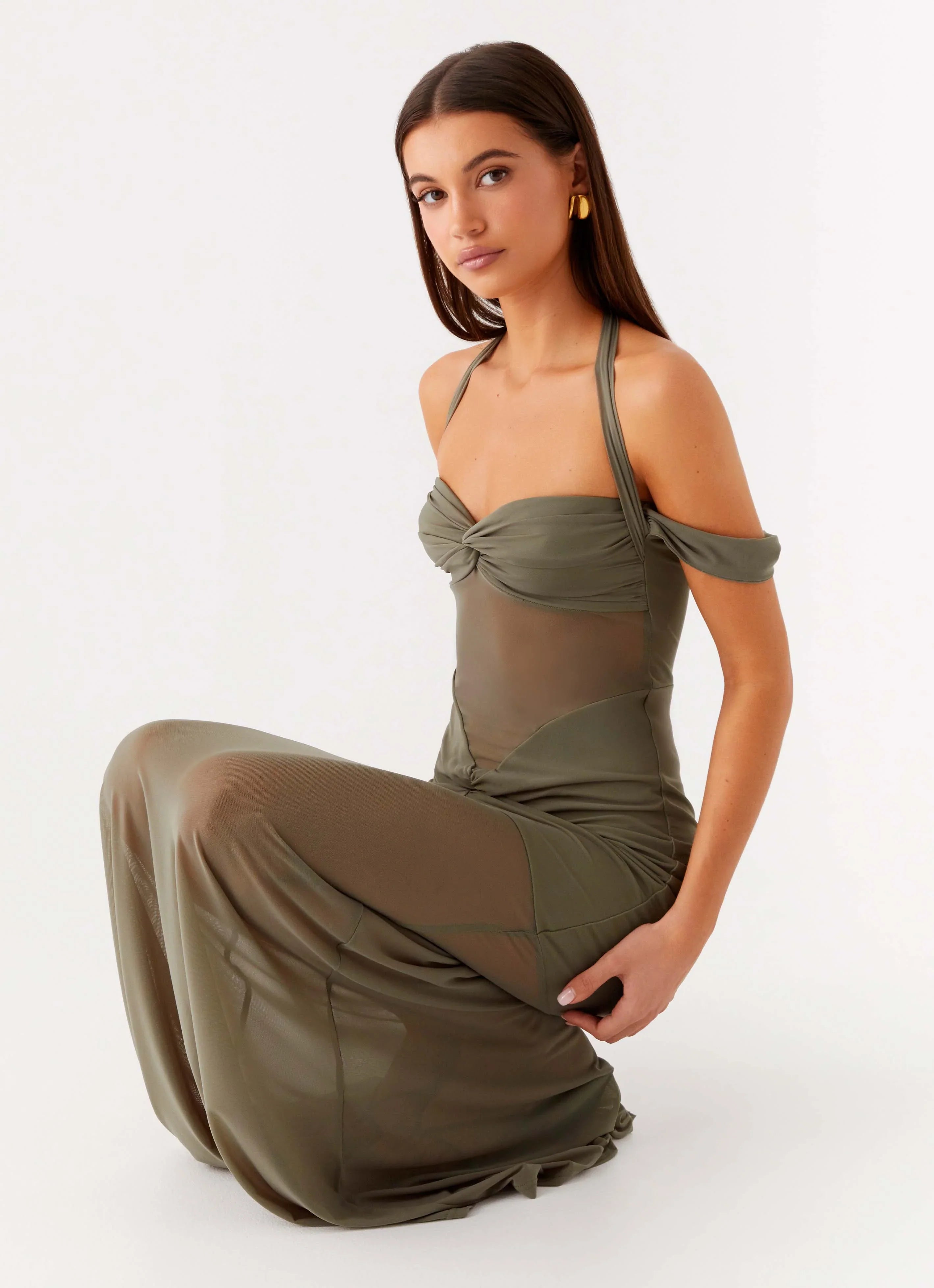 Robe longue Ivy Lane - Olive