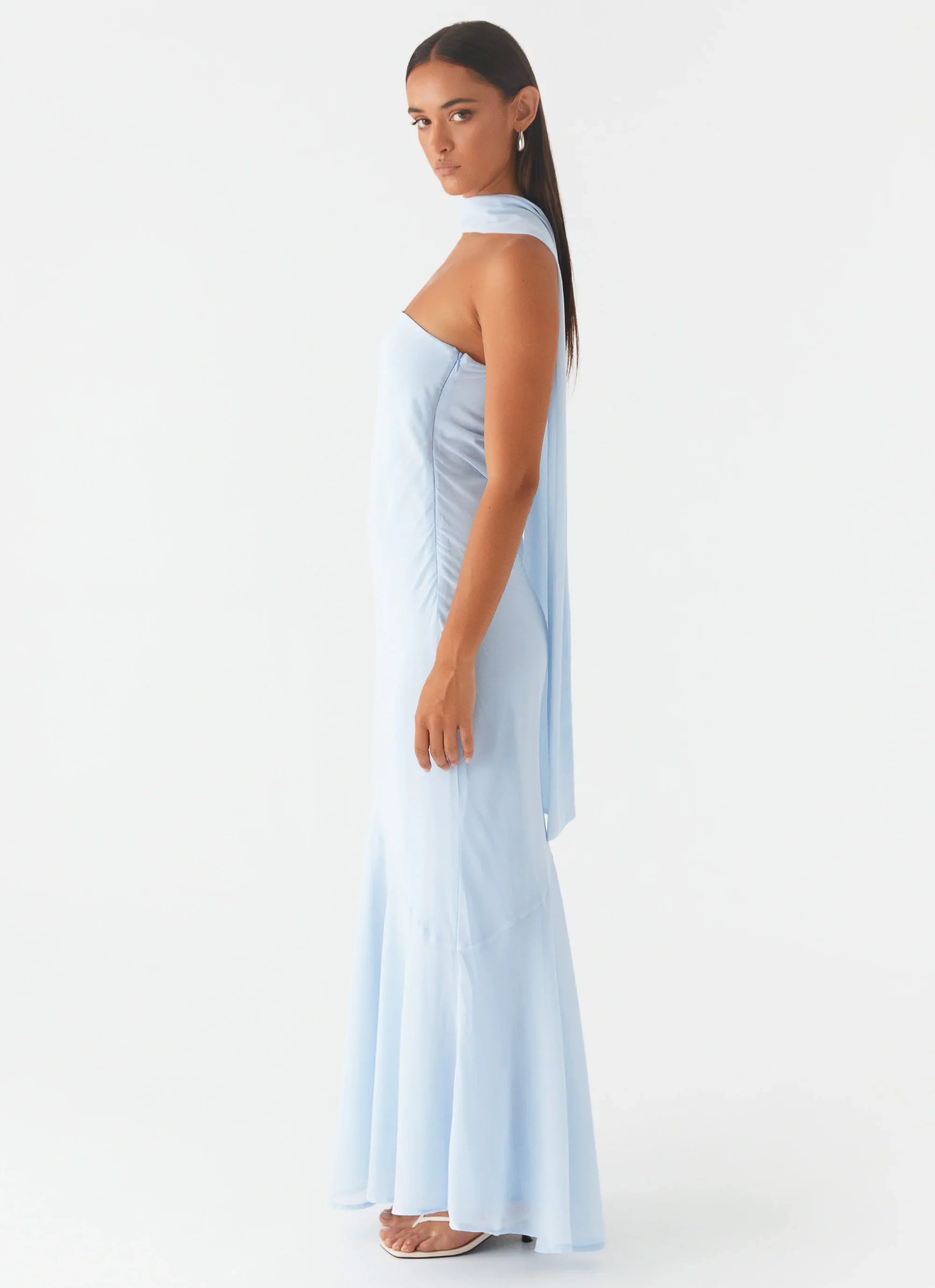 Robe longue Under The Pagoda - Bleu