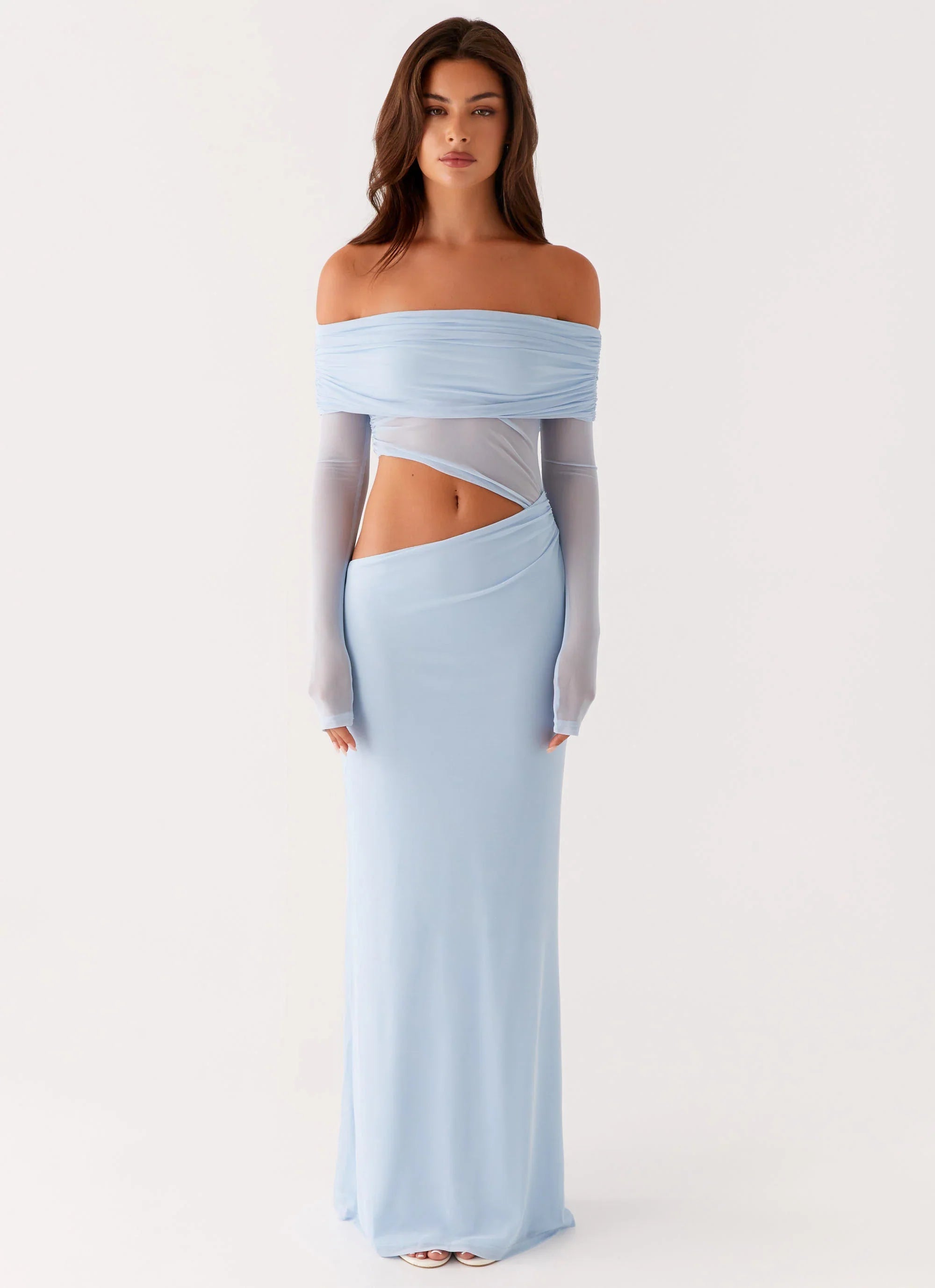 Robe longue Emery - Bleu