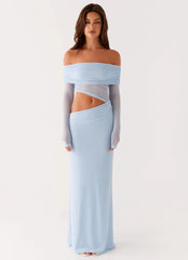 Robe longue Emery - Bleu