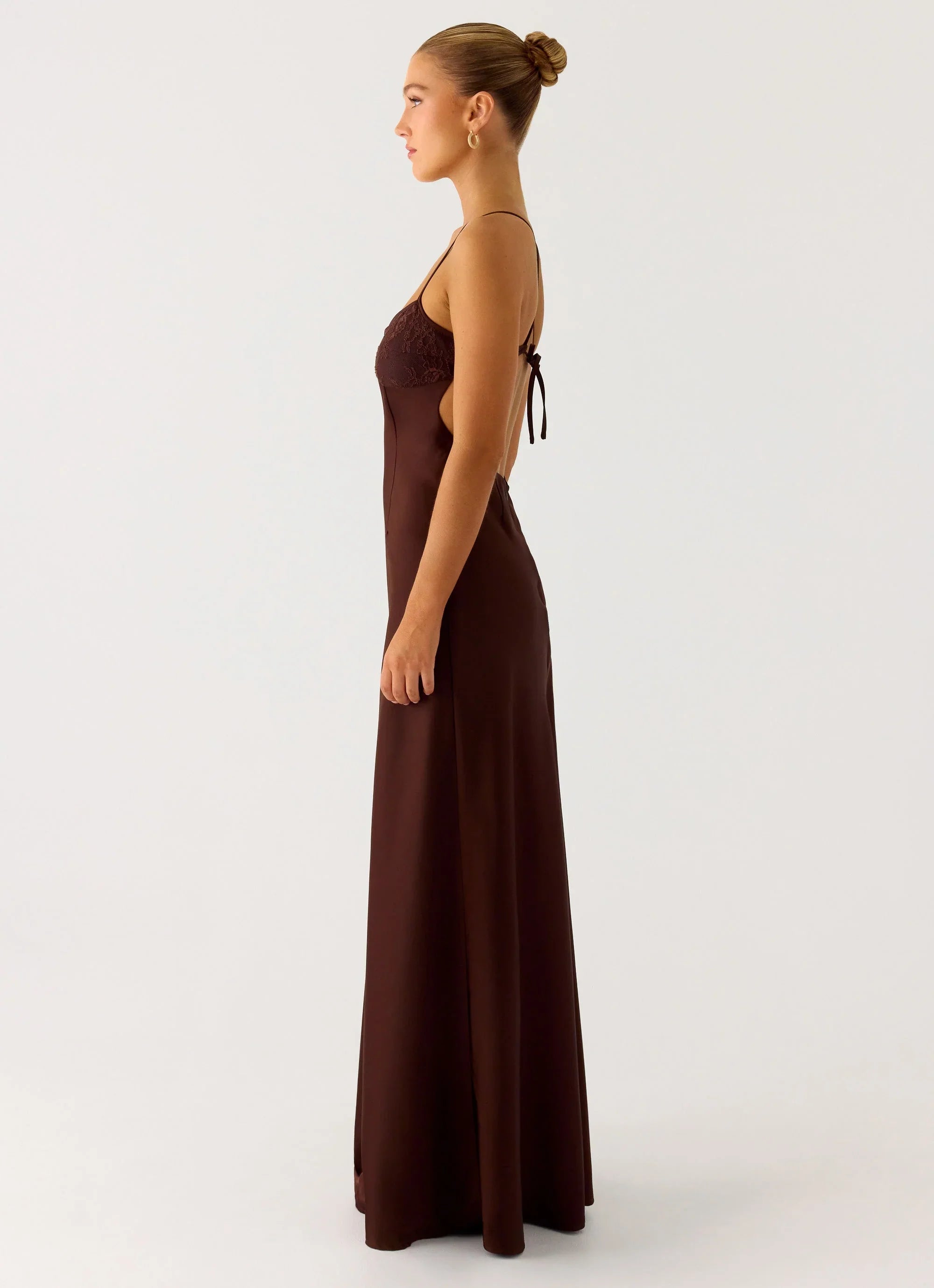 Robe longue Joanie - Chocolat