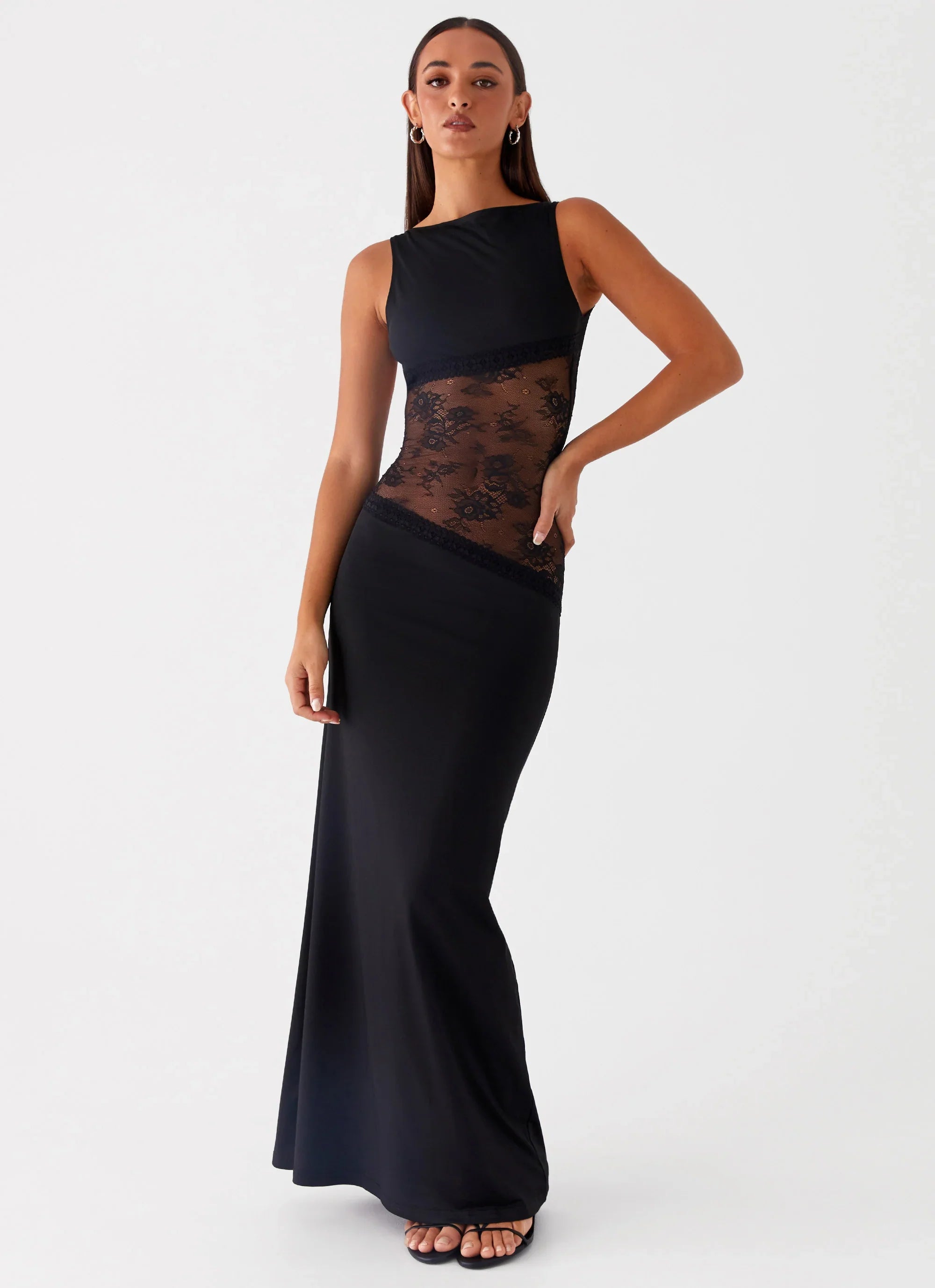 Robe longue Lucinda - Noir