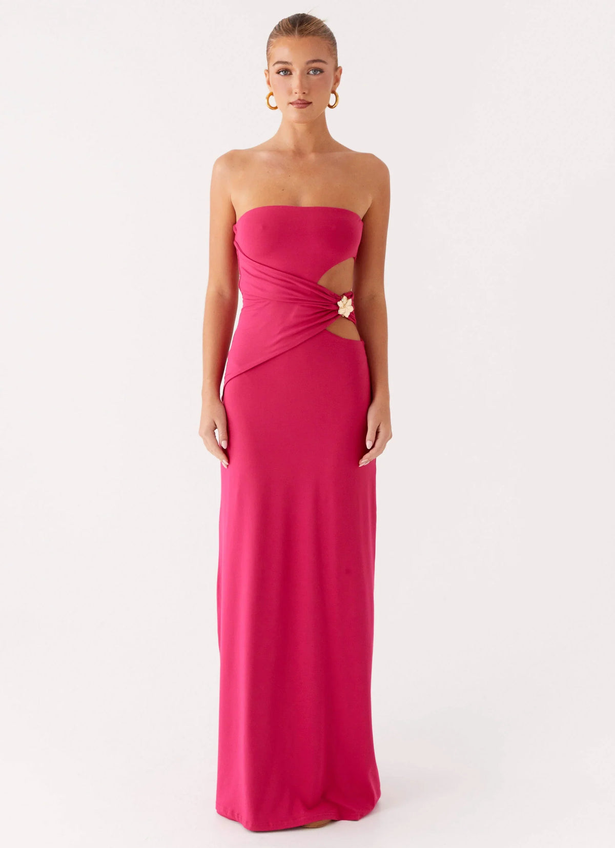 Robe longue Anetta – Fuchsia