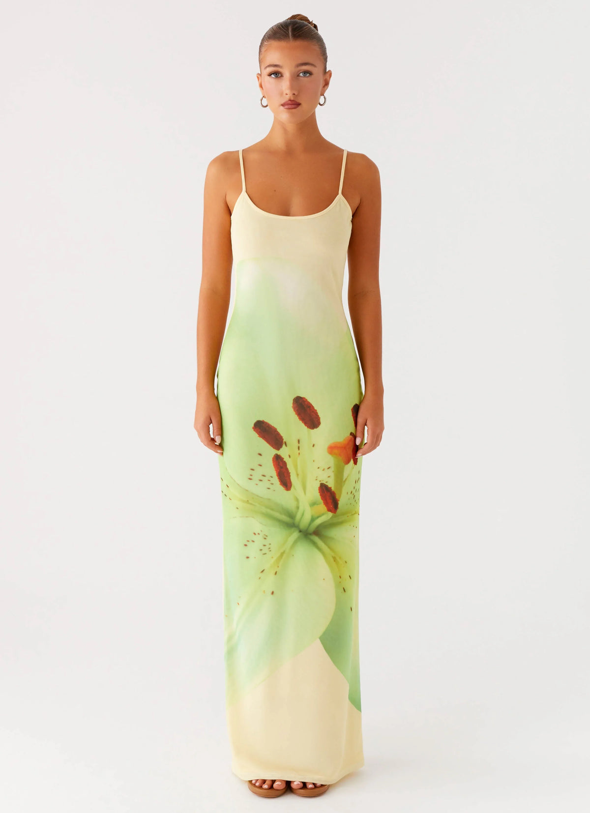 Robe longue en maille Bad News - Lys Jaune