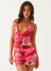 Mini-robe Speak Out - Rose orchidée