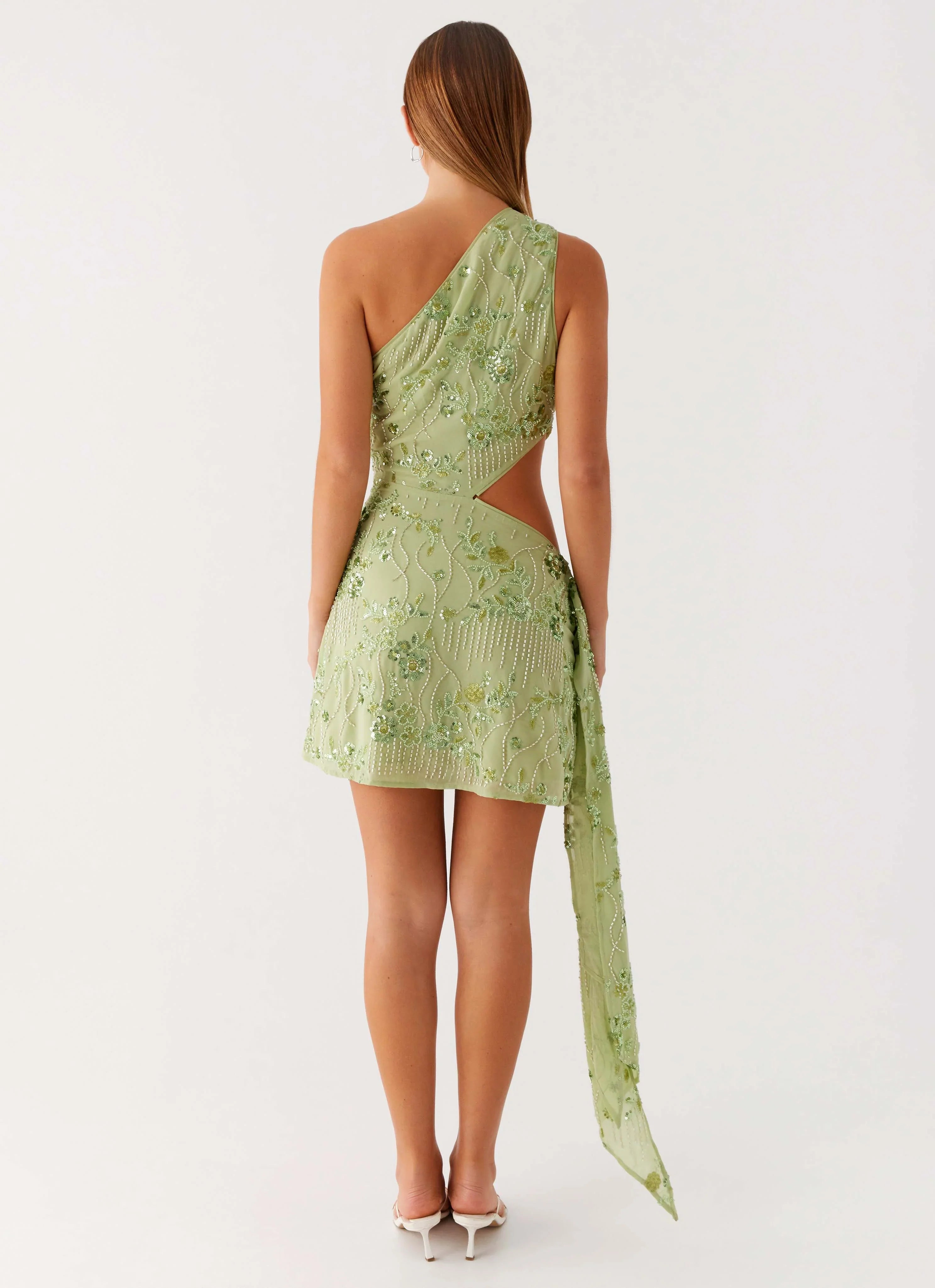 Mini-robe perlée Juelz - Citron vert