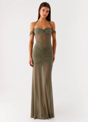 Robe longue Ivy Lane - Olive
