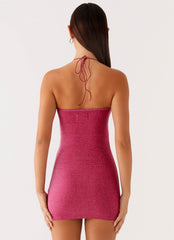 Robe courte Jupiter - Framboise