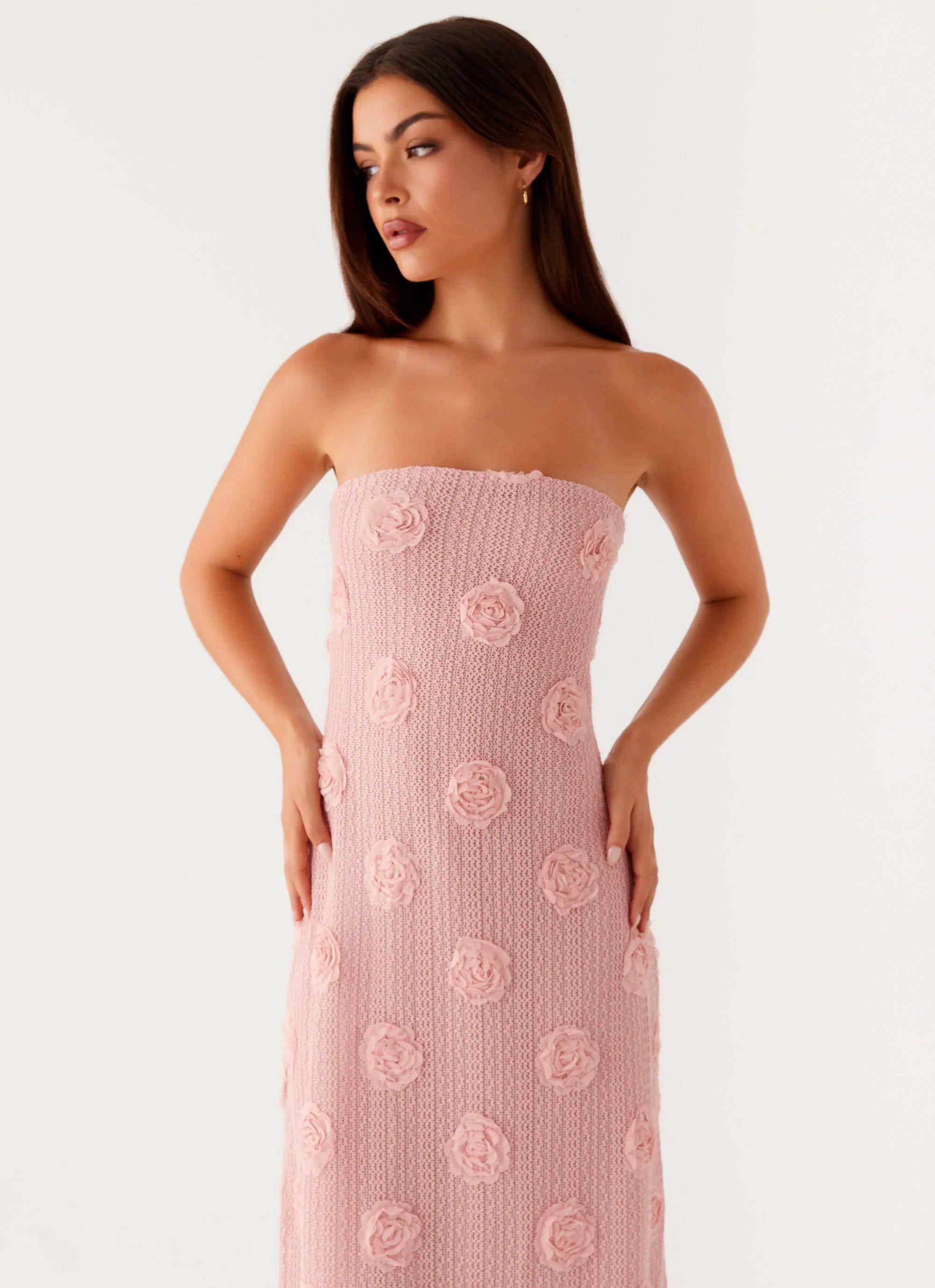 Robe longue Holly - Rose