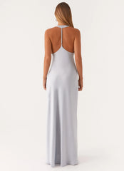 Robe longue Angie - Bleue