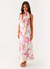 Robe midi Jensen - Imprimé floral ivoire
