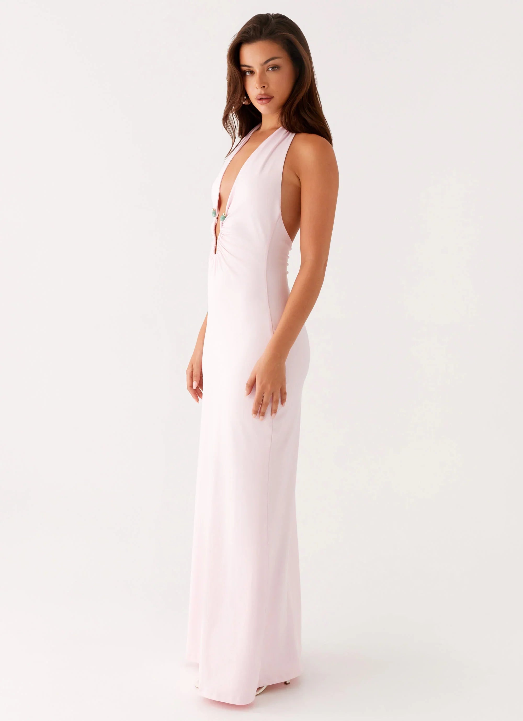 Robe longue Nicola - Rose