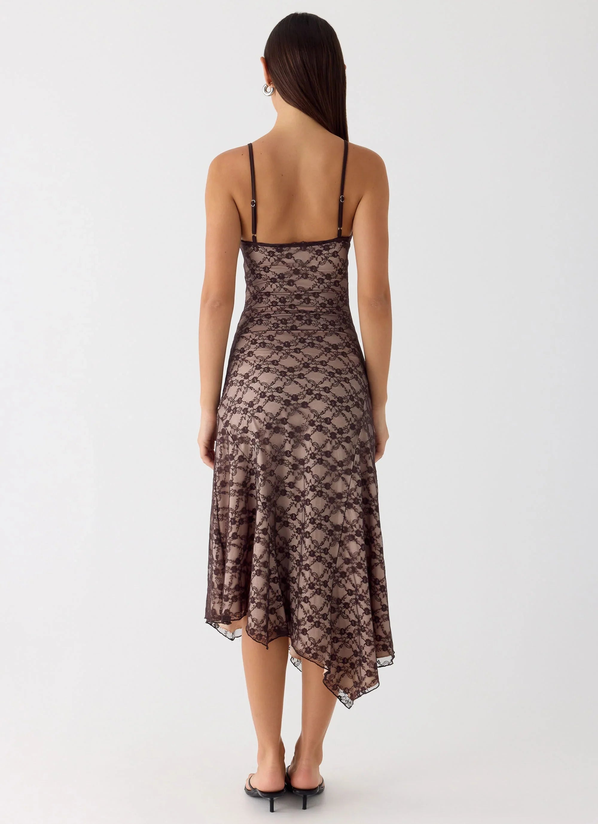 Robe midi Amelia - Chocolat