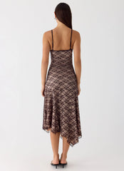 Robe midi Amelia - Chocolat