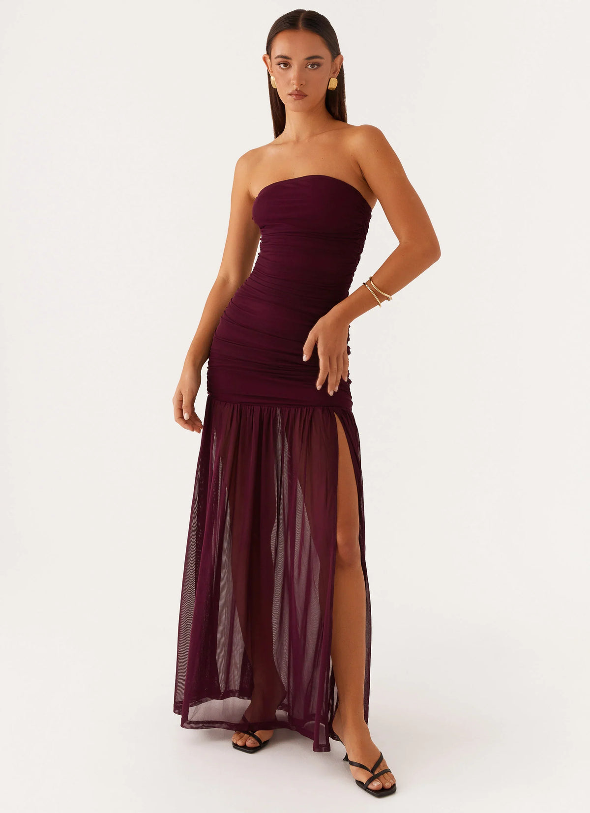 Robe longue Savaya - Mûre
