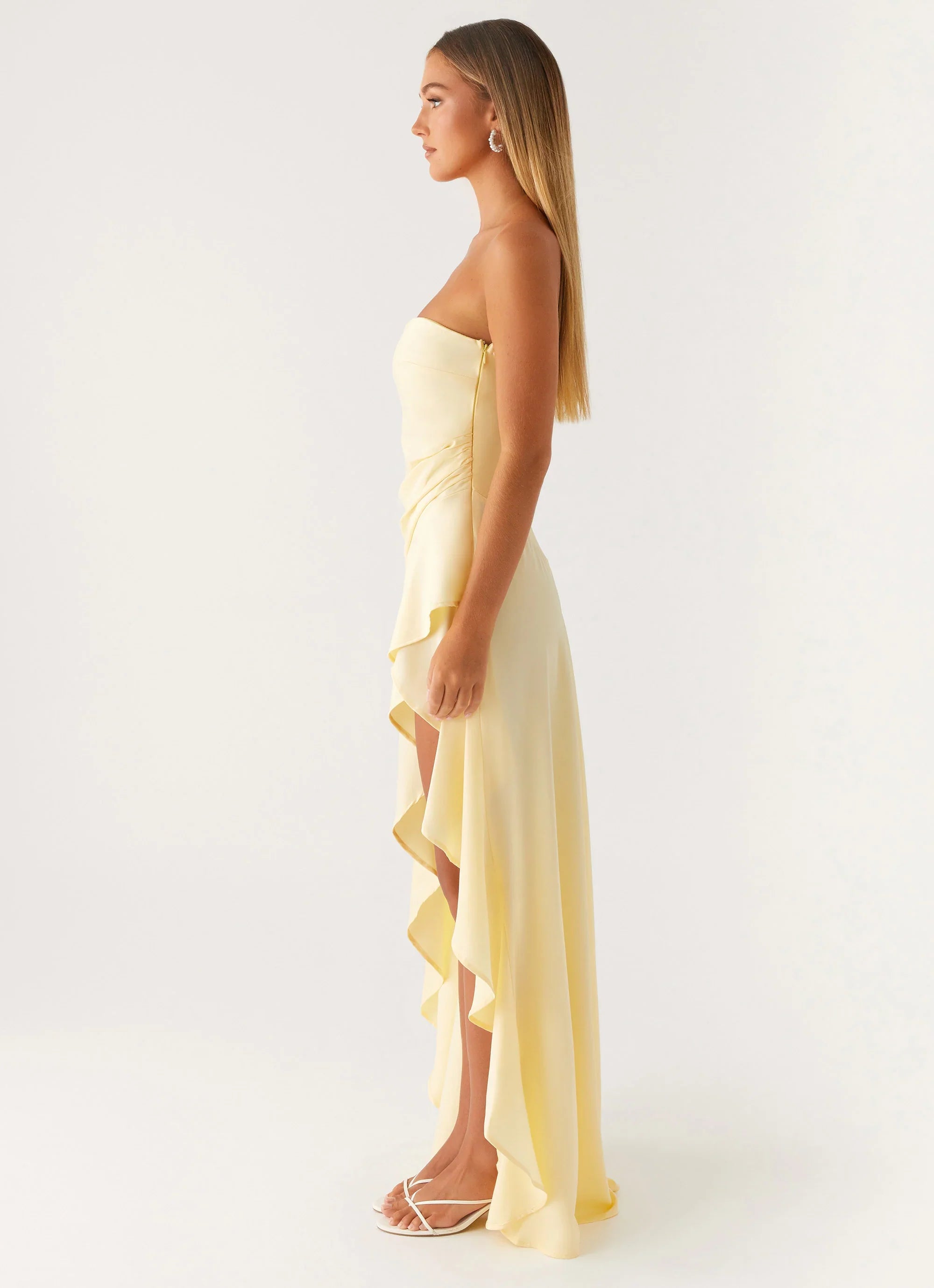 Robe longue Bodie - Jaune pastel