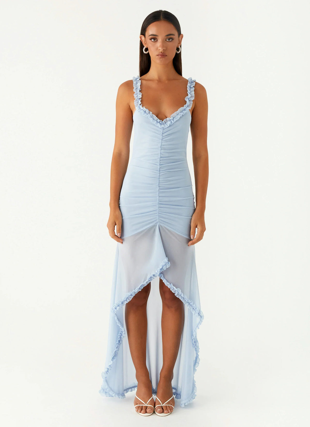 Robe longue Belinda - Bleu
