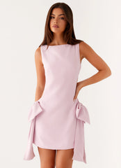 Mini-robe Rhodes Bow – Rose