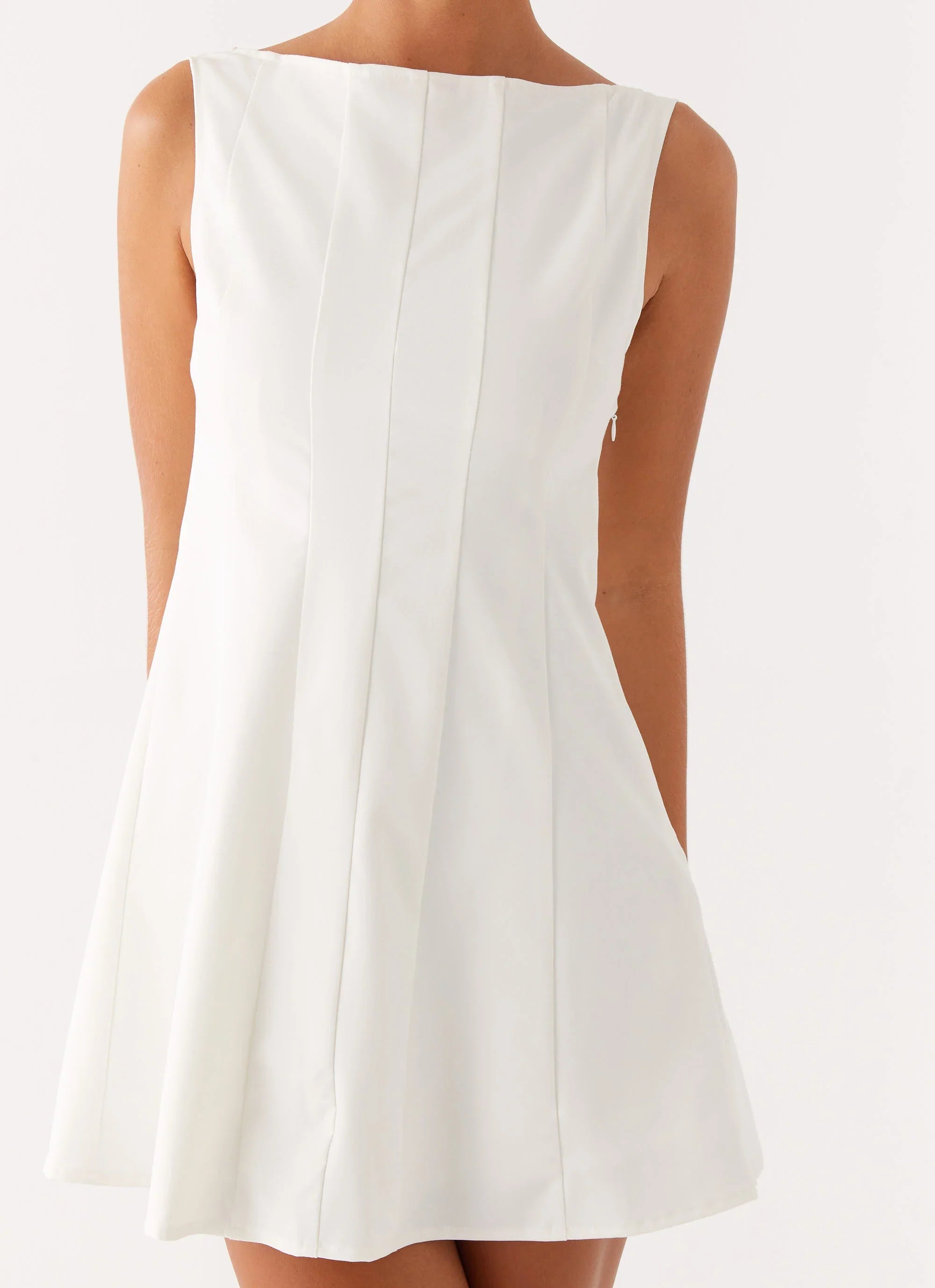 Robe courte Emelie - Blanc