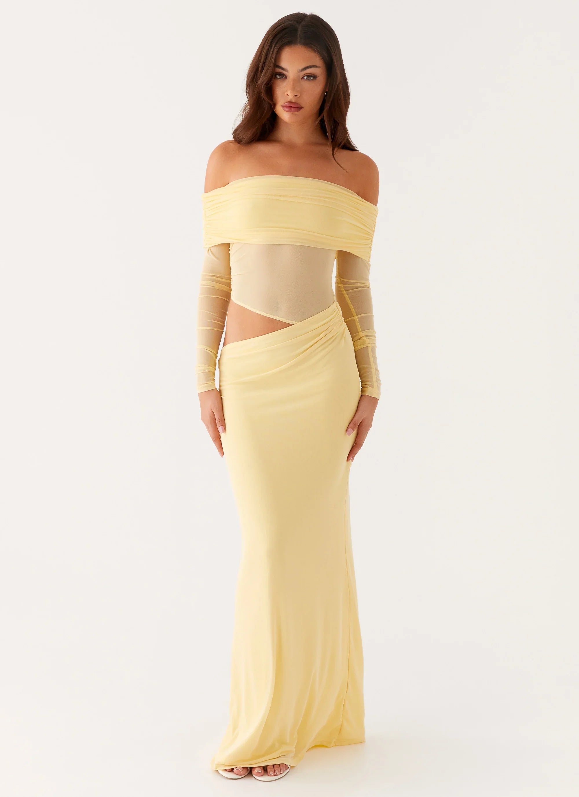 Robe longue Emery – Jaune