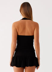 Jupe-short taille basse Vegas Nights - Noir