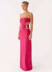 Robe longue Anetta – Fuchsia