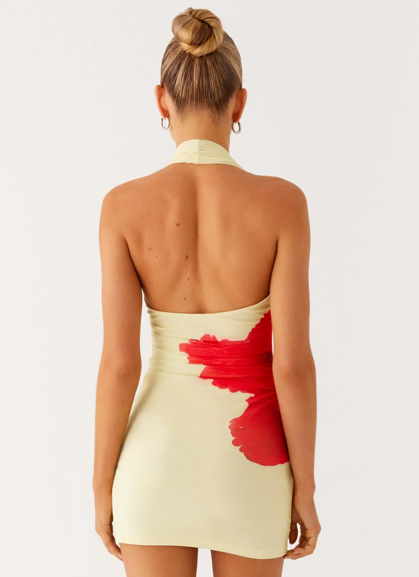 Mini-robe Know You Better - Imprimé floral écarlate