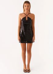 Mini-robe dos nu Radiant Energy - Noire