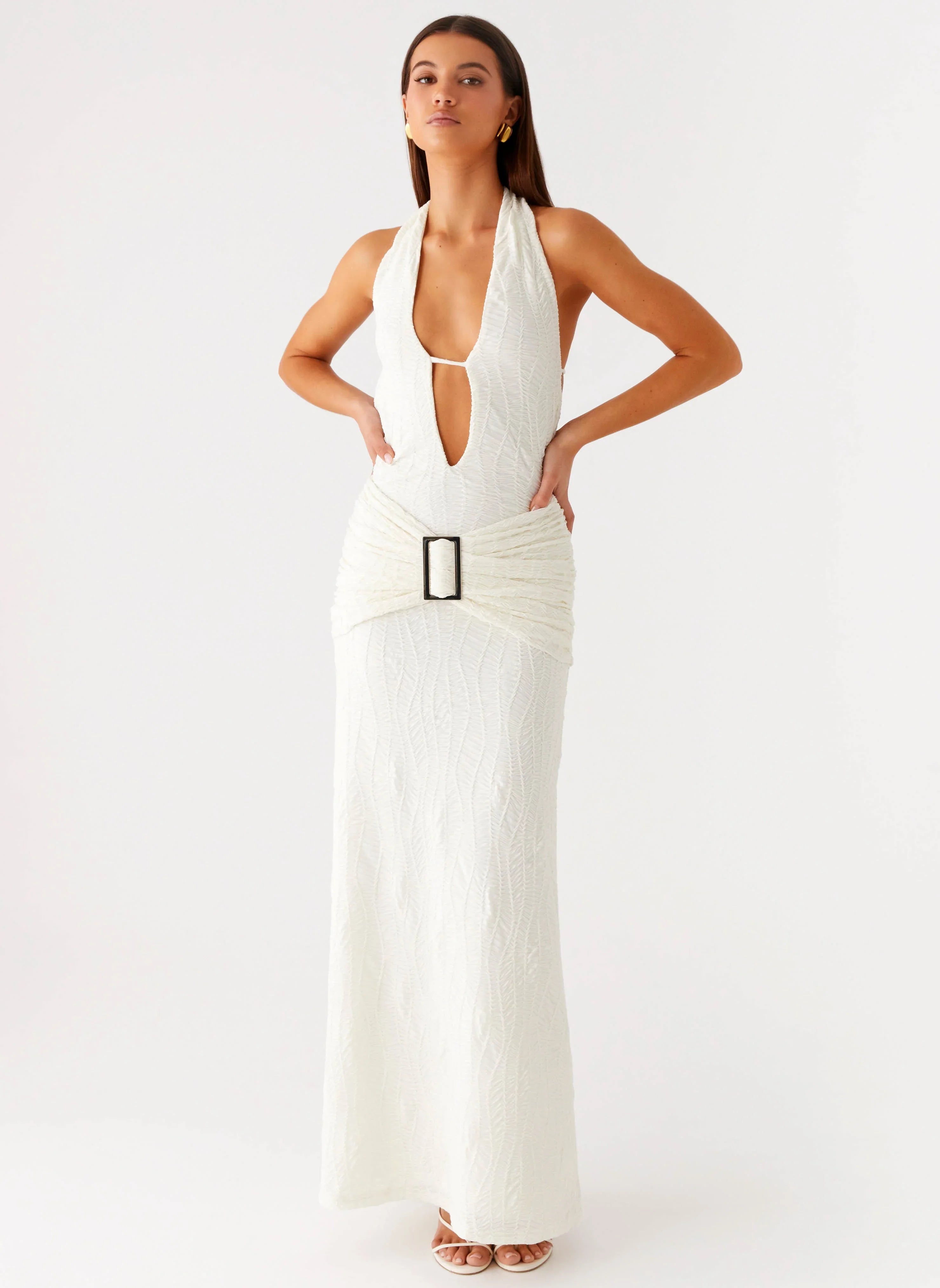 Robe longue Smoke Ivy - Blanche