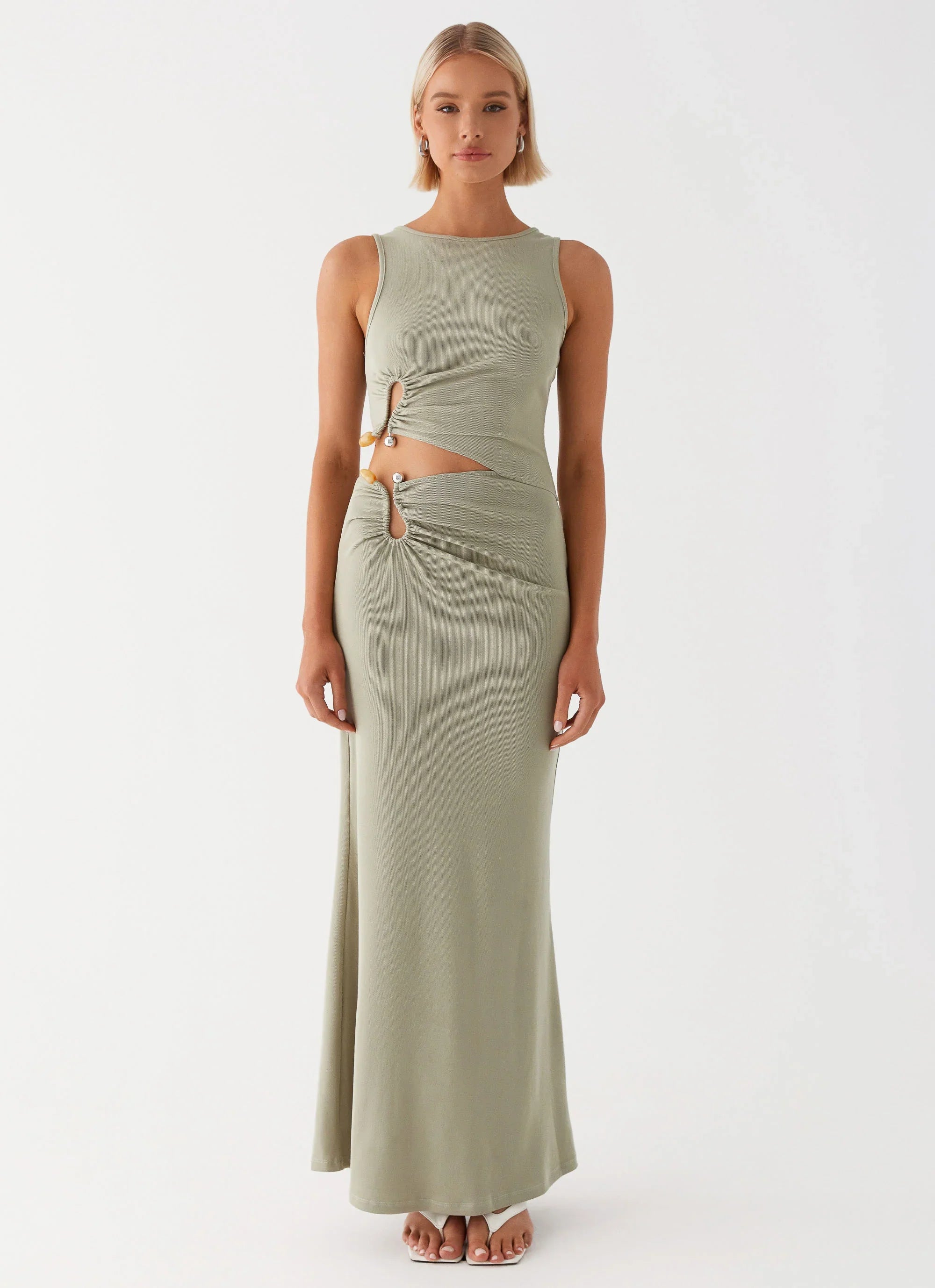 Robe longue Lennox - Sauge