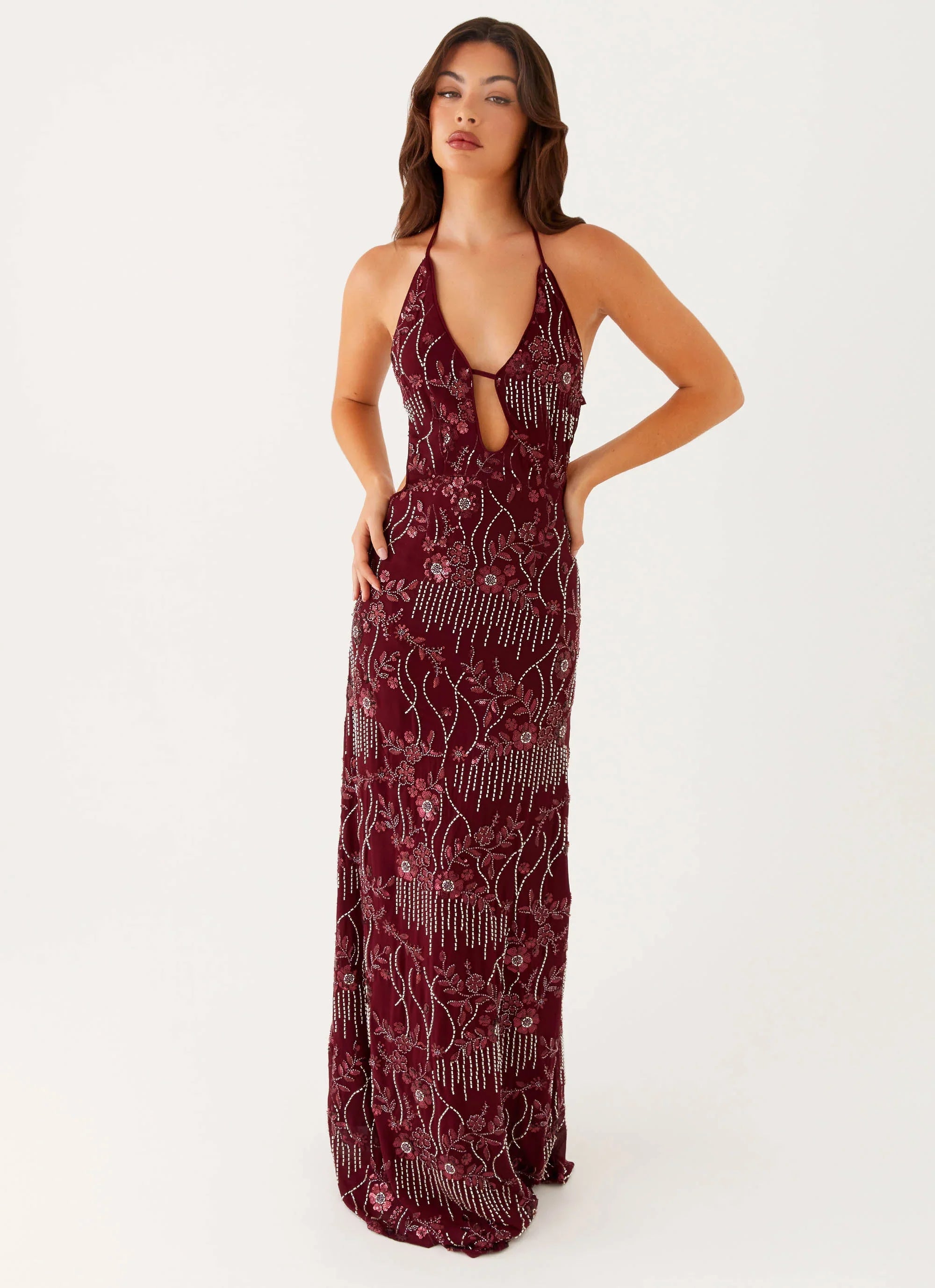 Robe longue All For Love - Bourgogne