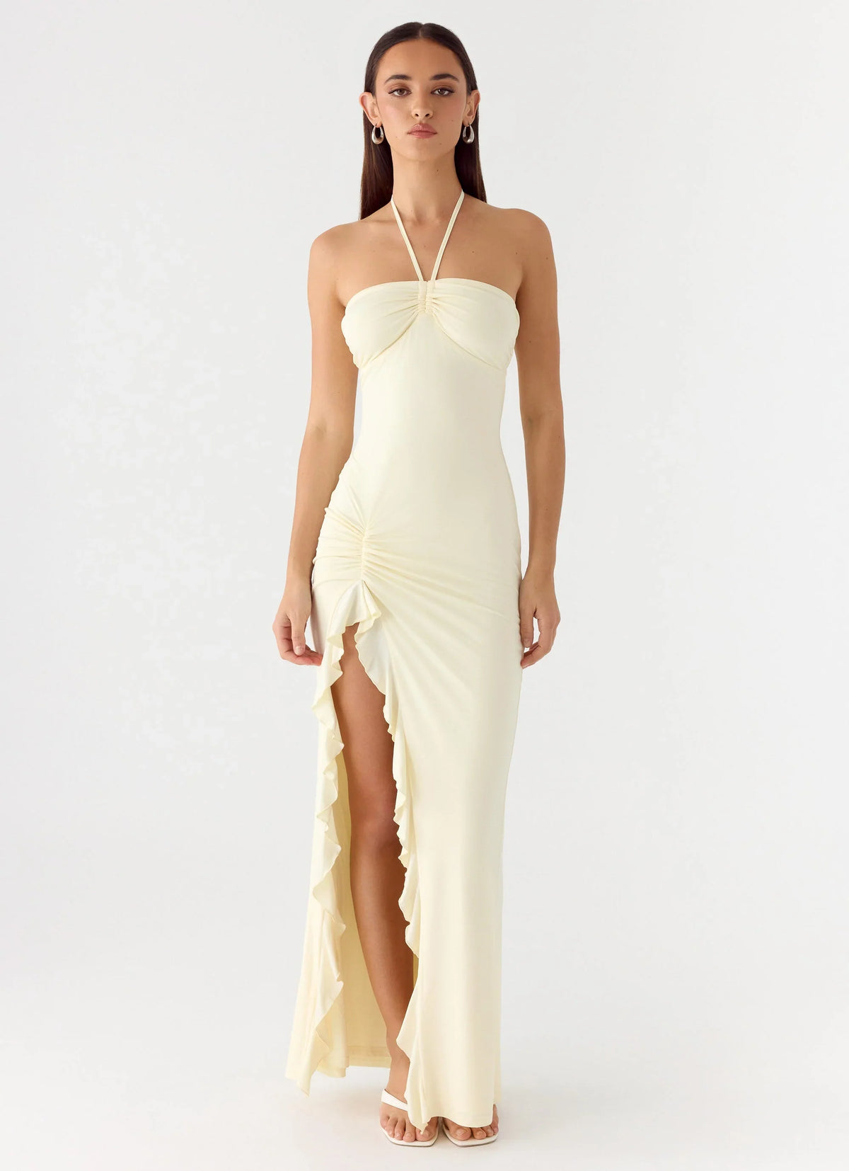 Robe longue Right Hand Girl - Jaune citron