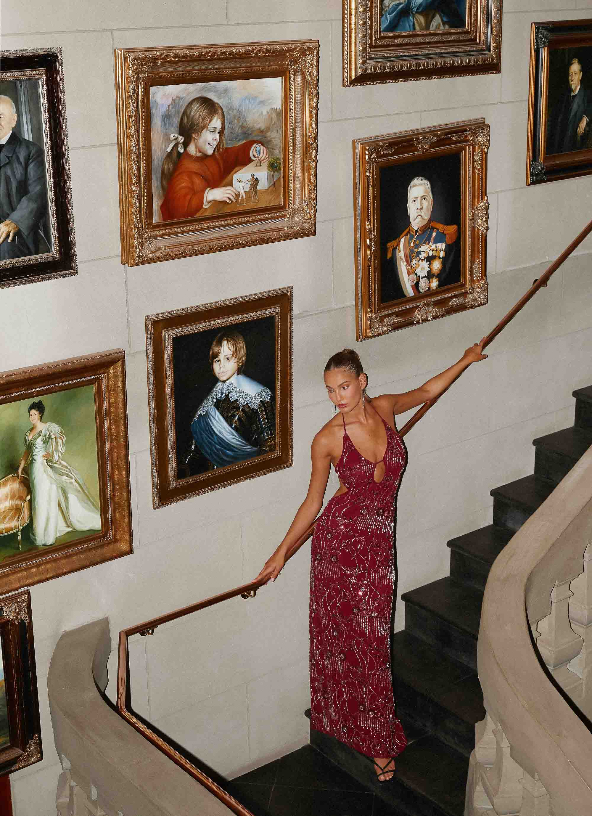 Robe longue All For Love - Bourgogne