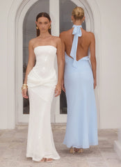 Robe longue Lalia - Bleu pâle