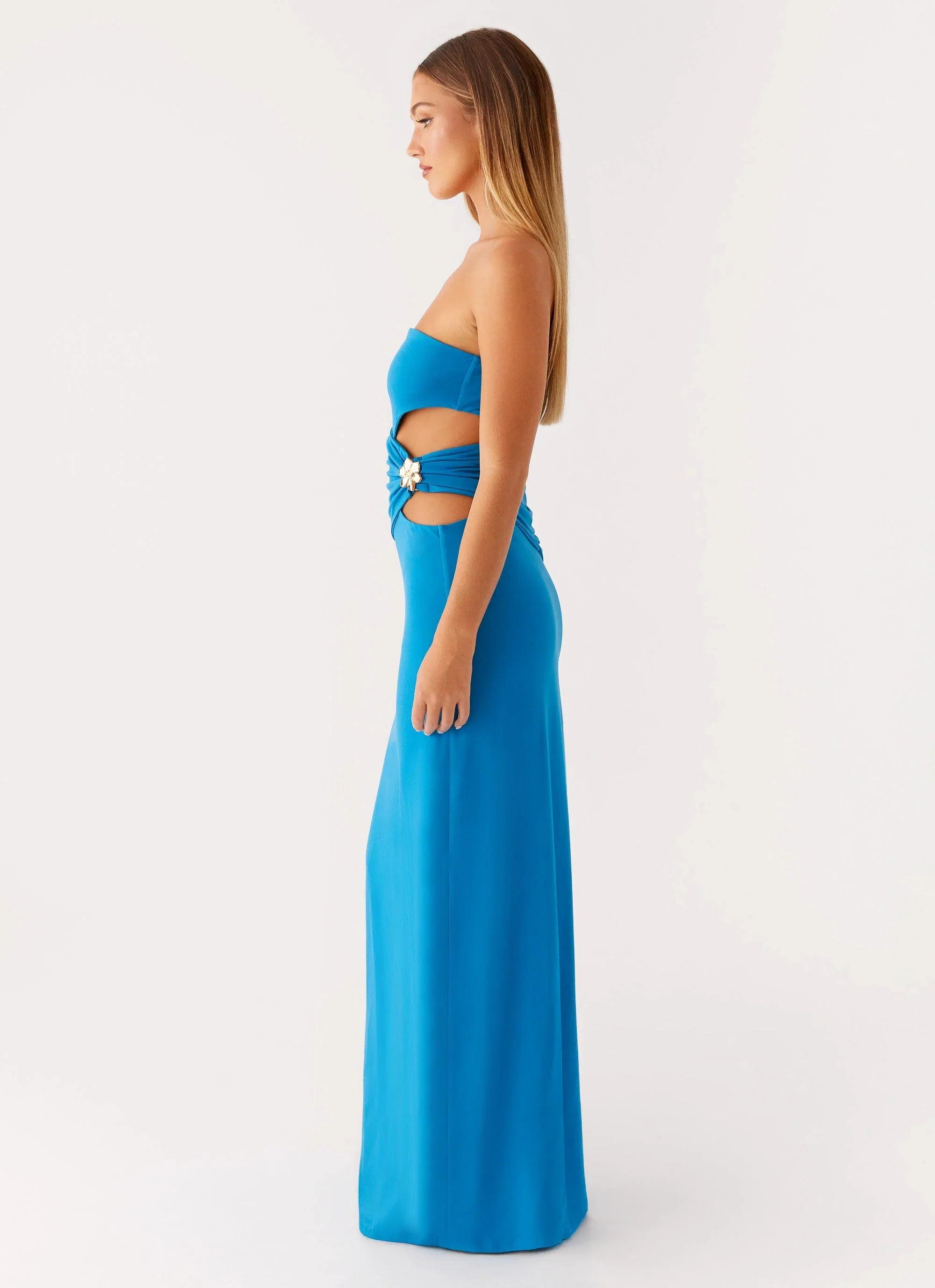 Robe longue Anetta - Bleu roi