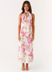 Robe midi Jensen - Imprimé floral ivoire