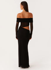 Robe longue Emery - Noir