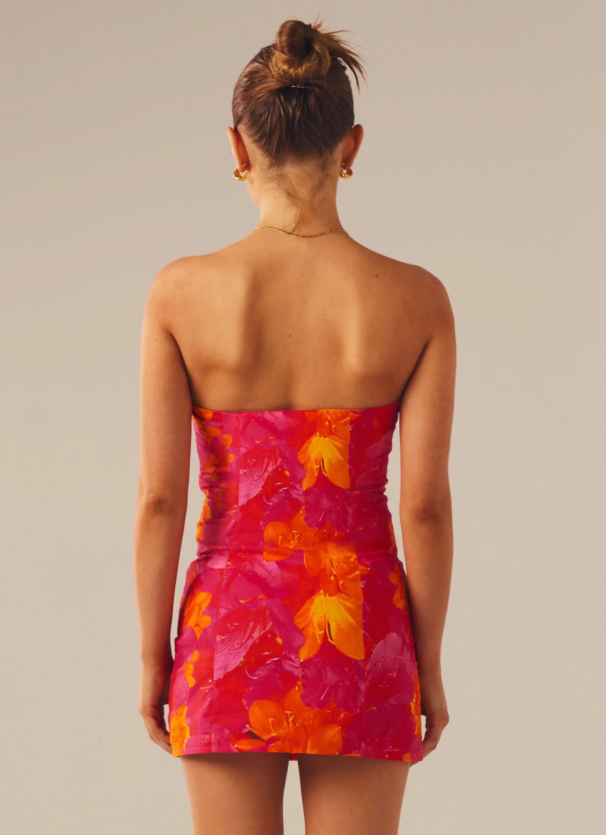 Mini-robe tube « Stuck On You » - Soleil fleuri