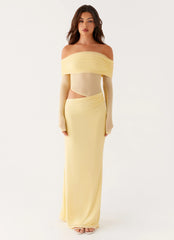 Robe longue Emery – Jaune