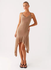 Robe midi Bessie - Beige