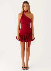 Mini-robe Belina Scarf - Merlot