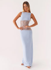 Robe longue Lucinda - Bleu