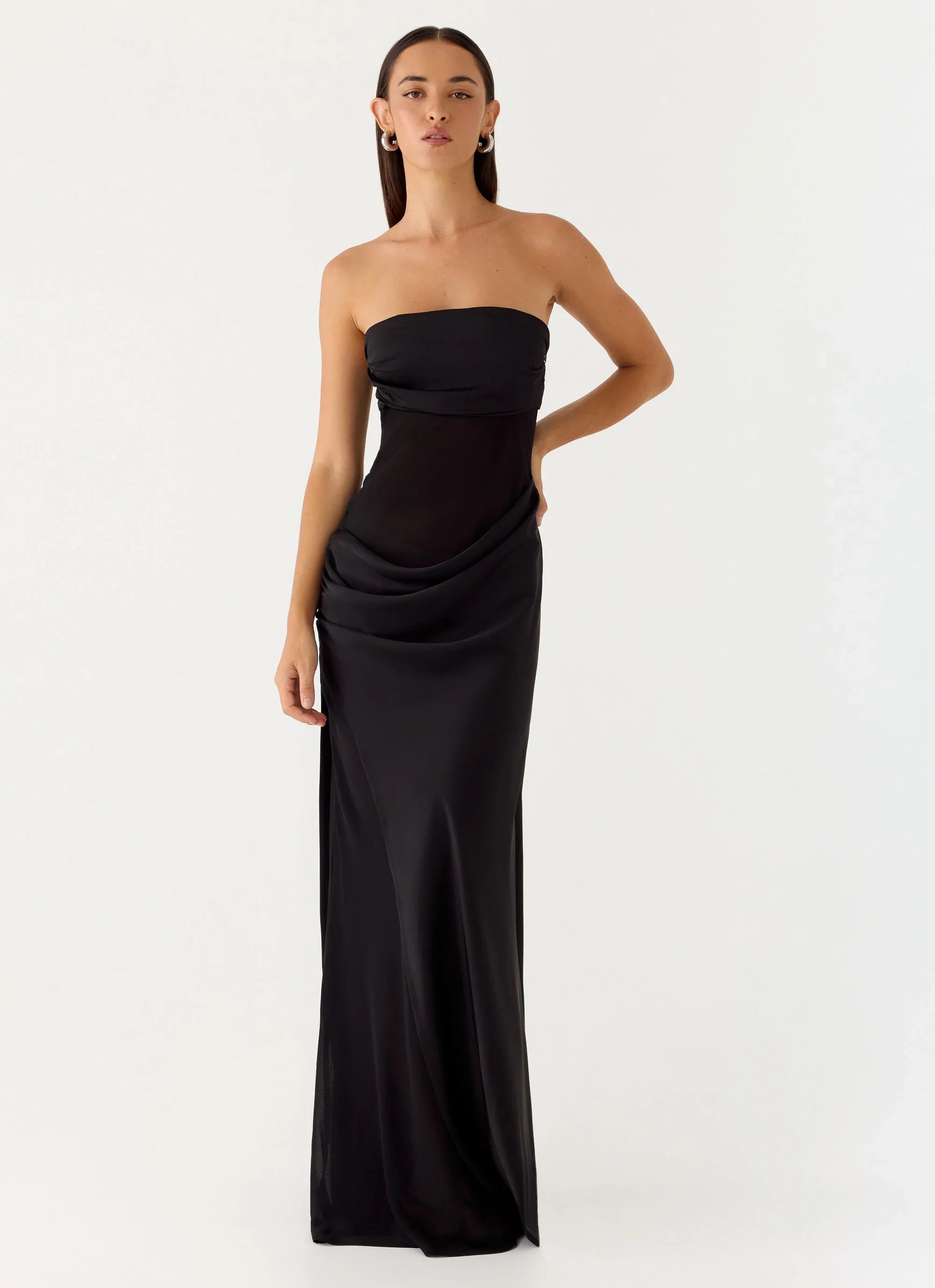 Robe longue Champagne Skies - Noire