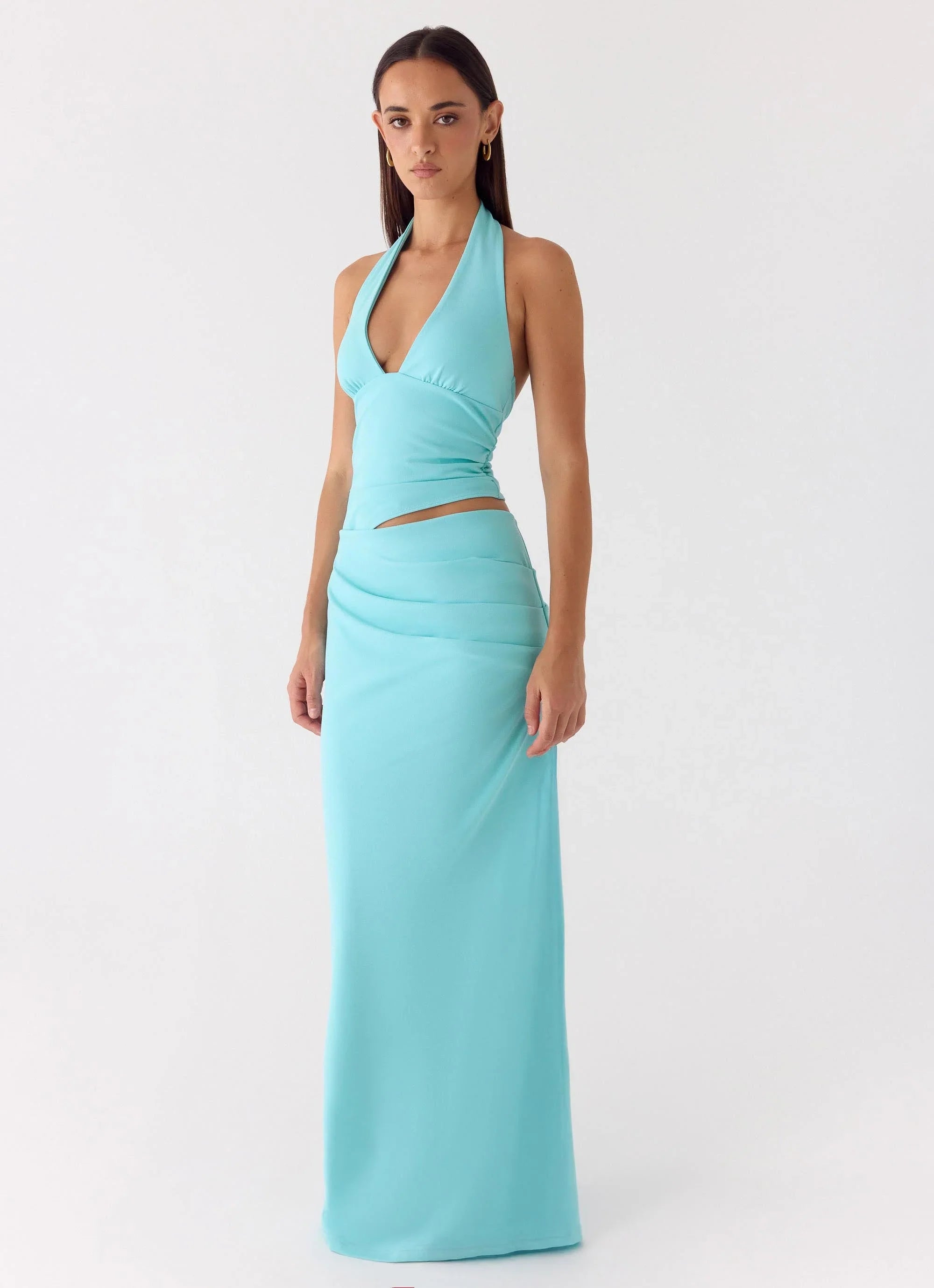 Robe longue Almost Love - Aqua
