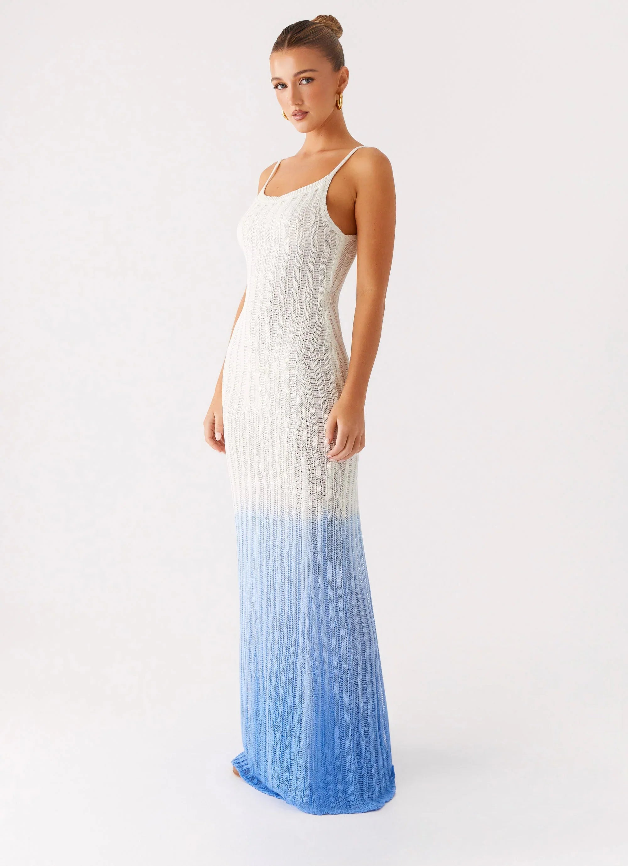 Robe longue Kiki - Bleu ombré