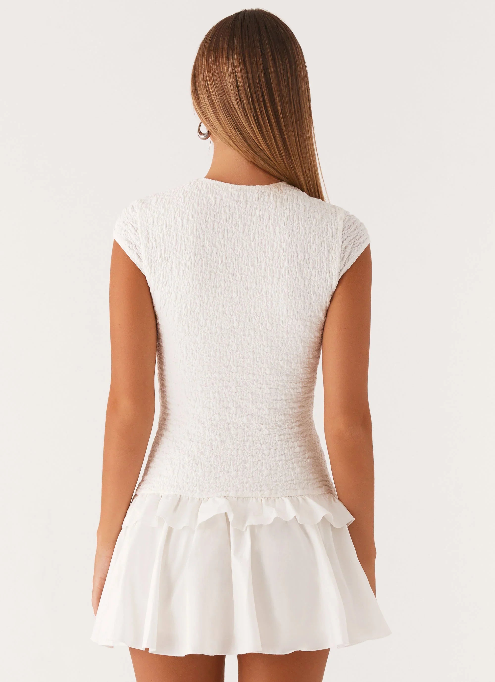 Mini-robe Romantique Incurable - Blanc