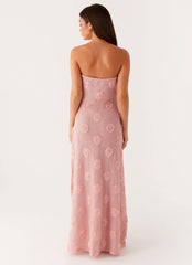 Robe longue Holly - Rose