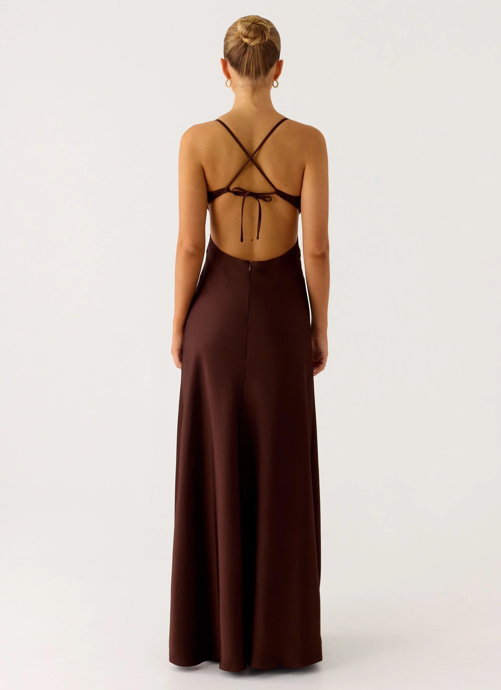 Robe longue Joanie - Chocolat
